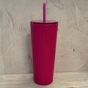Starbucks 2024 Mexico Pink Stainless Steel Stars Soft Satin Tumbler Cup (SKU:258